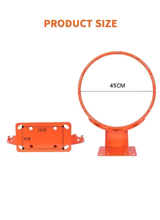 Basketball Ring with Net Outdoor, 2023 Upgrade Thick Professional Basketball Net Replacement Heavy Duty, All Weather Anti Whip Color Never Fade Standard Nets -12 Loops
