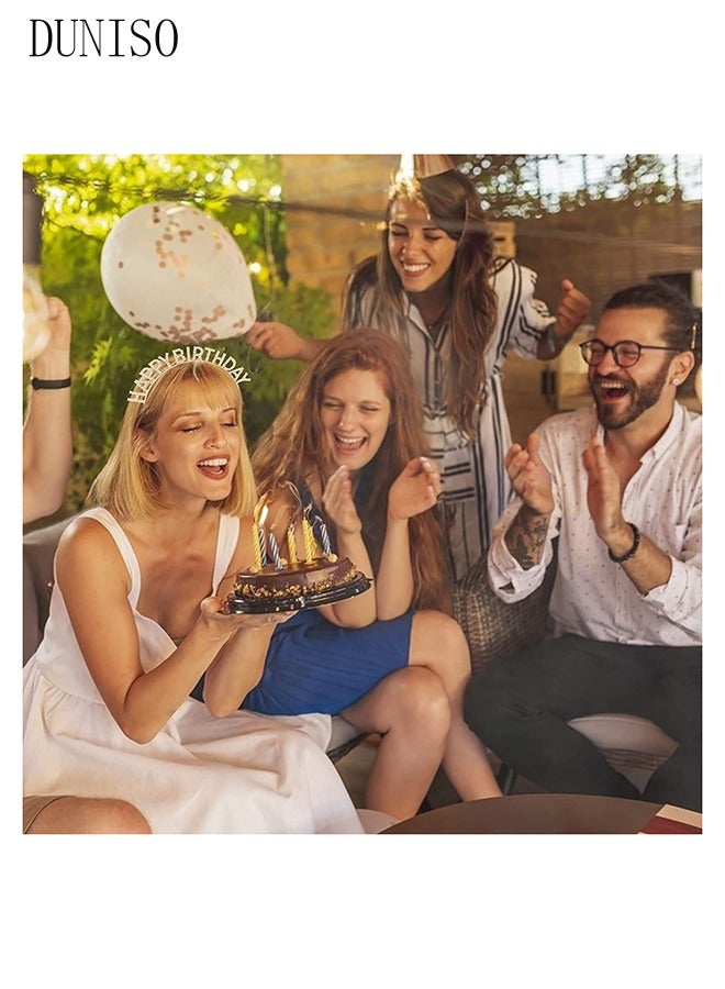 DUNISO وشاح عيد الميلاد، تاج عيد الميلاد، مجموعة للنساء والبنات، وشاح عيد ميلاد ذهبي وردي لامع، ومجموعة عصابة رأس من حجر الراين للتاج، إكسسوارات حفلات أعياد الميلاد السعيدة، هدايا - Image 5