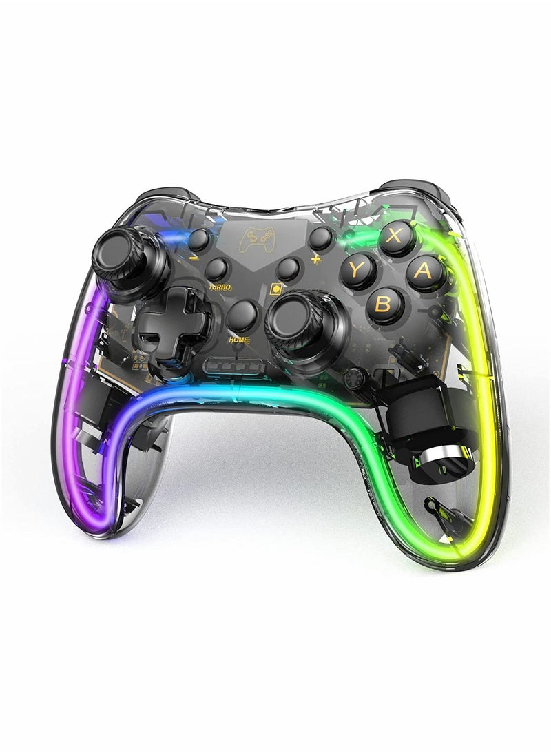 Generic Switch Pro Controller, Wireless Switch Controller Compatible with Switch/Switch Lite/Switch OLED and Wired PC with LED Light, Turbo and Wake-up Function  - Image 1