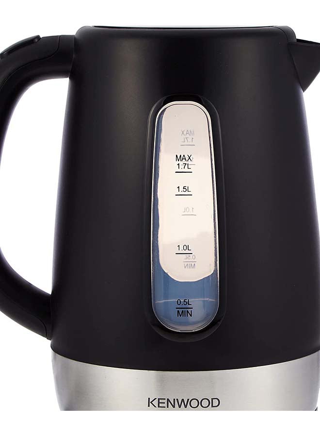 KENWOOD Cordless Electric Kettle With Auto Shut-Off & Removable Mesh Filter 1.7 L 2200 W ZJP01.A0BK Black/Silver - Image 4