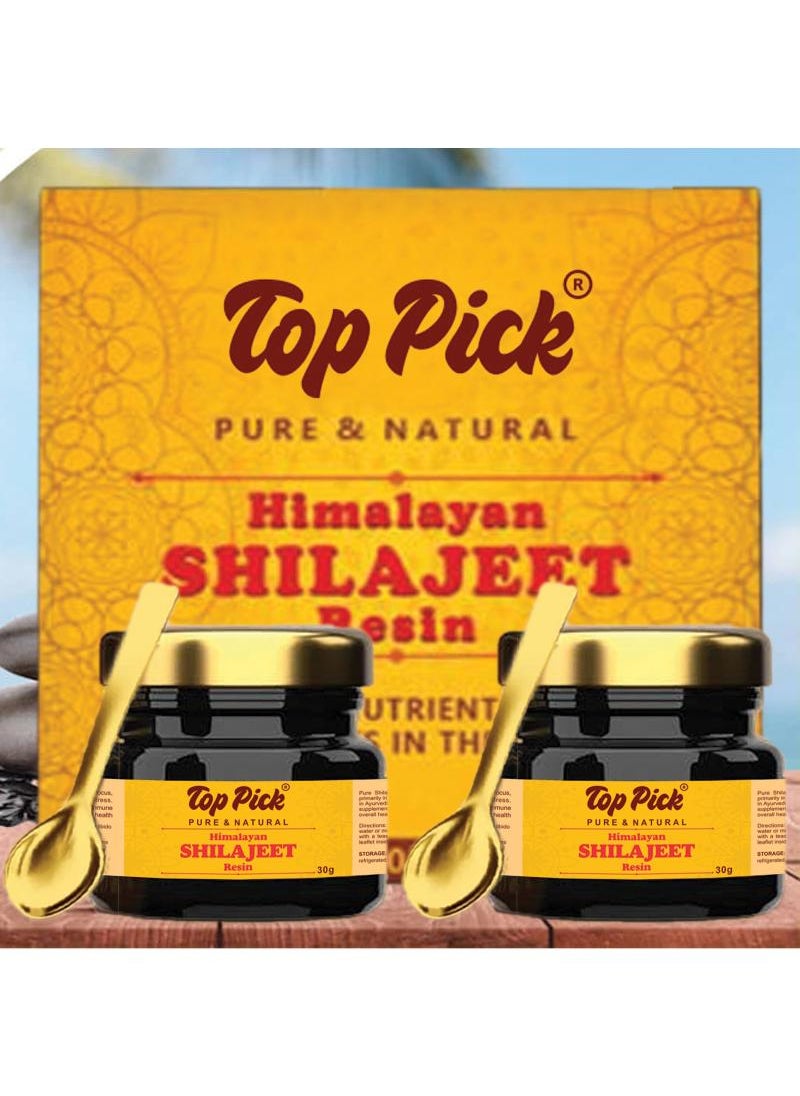 Top Pick - Himalayan Shilajit Resin 30g - 100% Pure and Natural Pack of 2 - Image 1