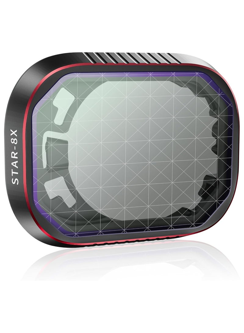 Star Filter for Mini 4 Pro, Multi Coated Star Filter Fit for DJI Mini 4 Pro Accessories, Mini 4 Pro Filters Set Accessories, Protection Drone Camera Lens(Aluminum Version) - Image 1