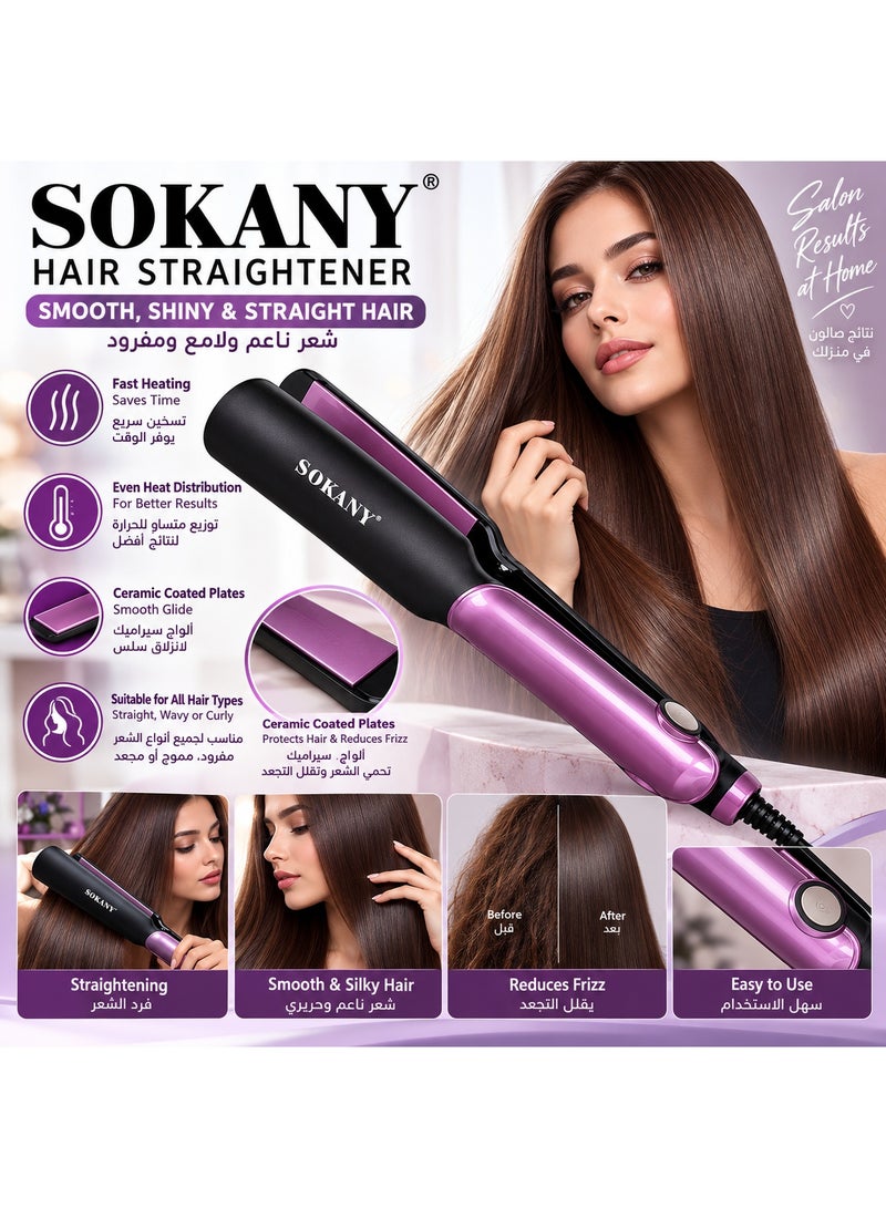 sokany SY-6505 Professional Hair Straightener - Image 2