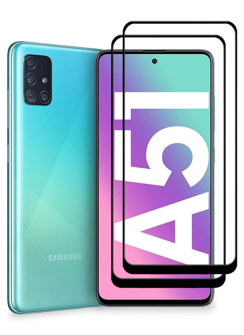 ACLIX 2 Pieces Antistatic ESD Dustproof Premium Quality High Definition Tempered Glass Screen Protector Designed For Samsung Galaxy A51 - Image 1
