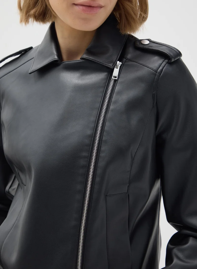 Ovs BLACK REGULAR FIT JACKET