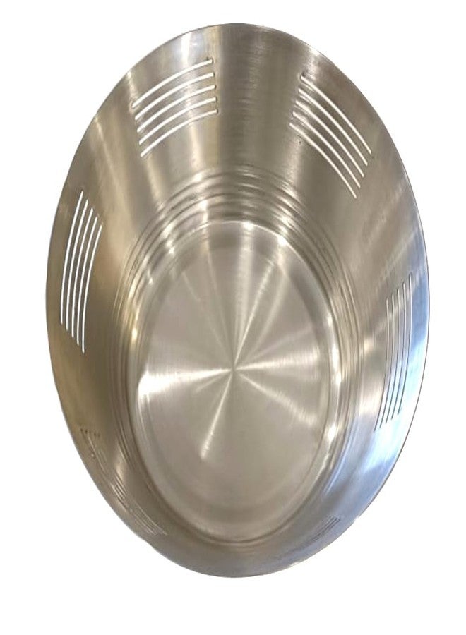 PAUL SONS Hospitality Stainless Steel Bread Basket/Fruit Basket Round 8Inch serveware for Your Restaurants/Hotel, Silver (Pack of 1Pc) - Image 2