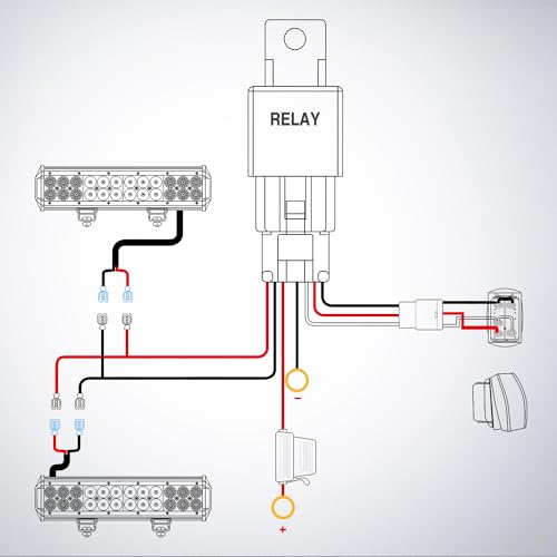 Nilight 42Inch 240W Curved Led Light Bar Spot Flood Combo Led Off Road Lights and 14AWG 5Pin Rocker Switch Wiring Harness Kit for Truck ATV UTV SUV Boat Jeep Lamp,2 Years Warranty - Image 3