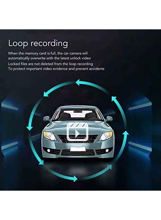 Goshyda Dash Cam Front and Rear, Cars 1080P FHD Dash Camera, Rotatable Dashcams Support Night Vision, Loop Recording, Reversing Visibility - Image 4