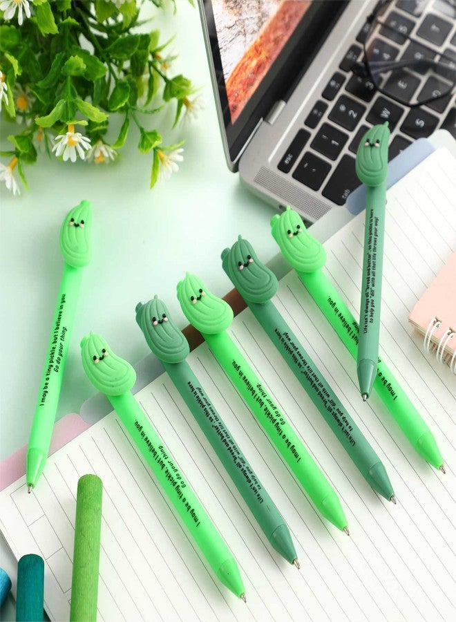 MotiMind 50 Pcs Graduation Inspirational Positive Pens Bulk Employees Appreciation Gifts Affirmation Motivational Quote Pens for Coworker Team Thank You Gifts (Pickle) - Image 4