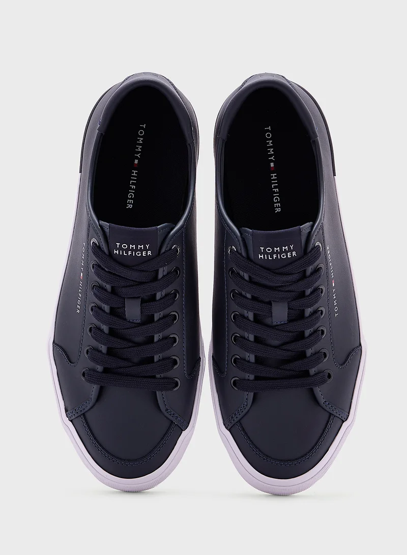 TOMMY HILFIGER CORE VULCANISED LEATHER TRAINERS