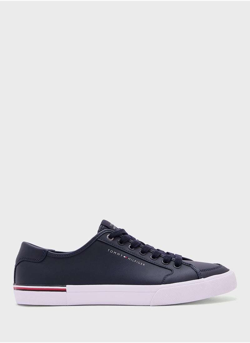 TOMMY HILFIGER CORE VULCANISED LEATHER TRAINERS  - Image 1