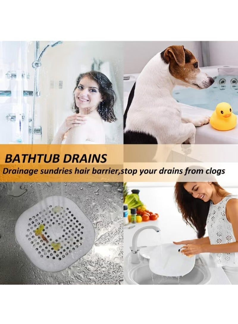 2-Pack Hair Catcher,Square Hair Drain Cover for Shower Silicone Hair Stopper with Suction Cup,Easy to Install Suit for Bathroom,Bathtub,Kitchen  - Image 4