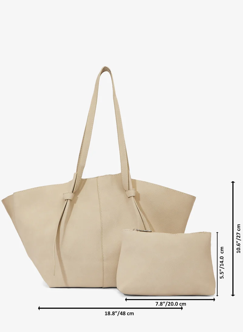 ايلا حقيبة توت من جلد السويد