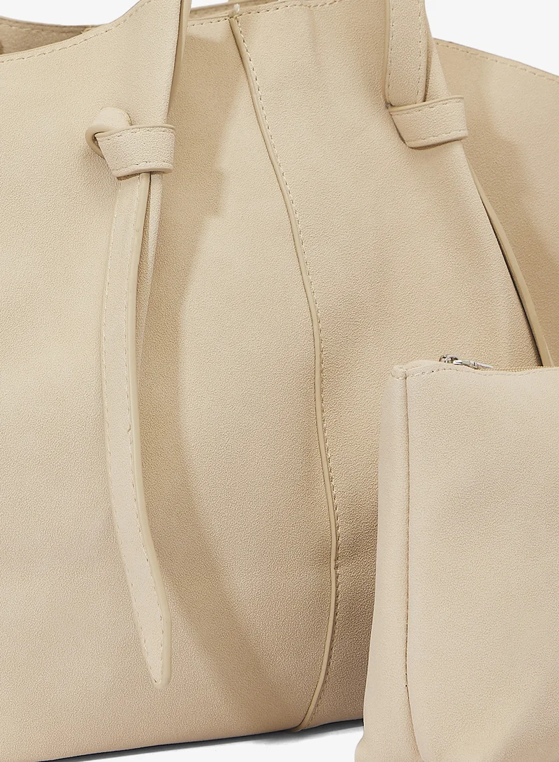 ايلا حقيبة توت من جلد السويد