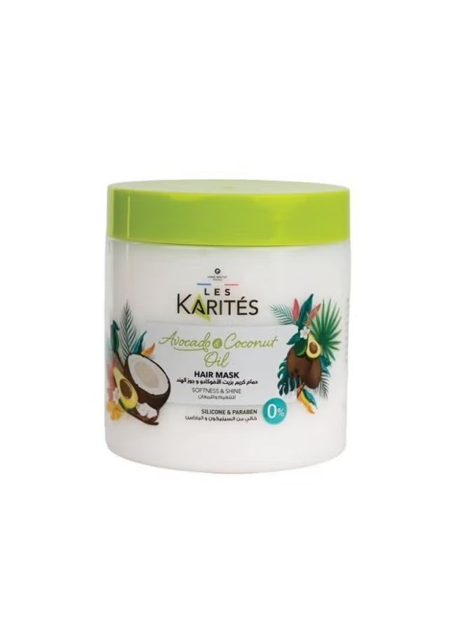 Les Karites Avocado and Coconut Oil Hair Mask 475 ml