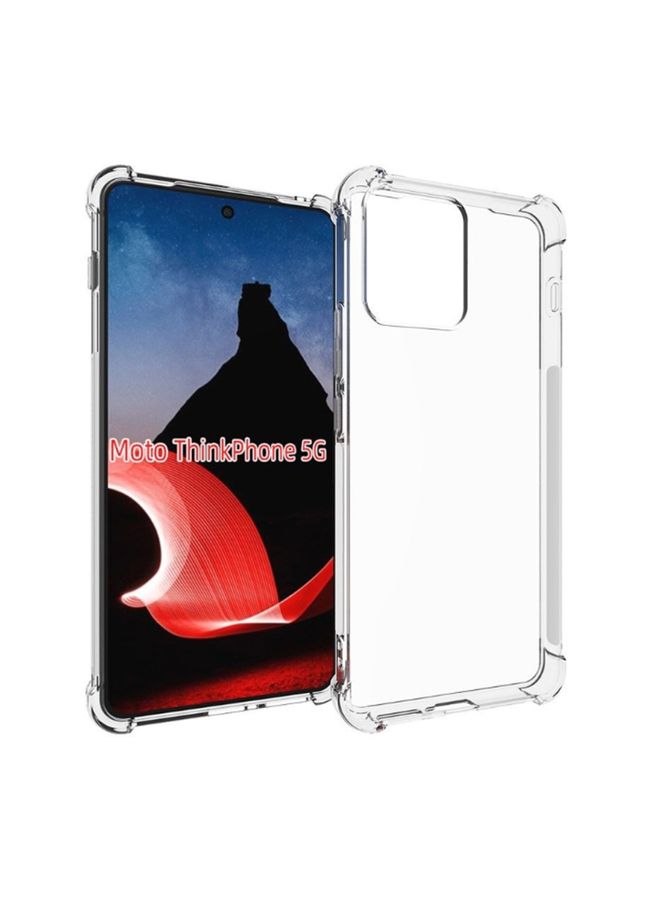 Case Cover For Motorola Moto ThinKPhone 5G Shockproof Non-slip Thickening TPU Phone Case Transparent