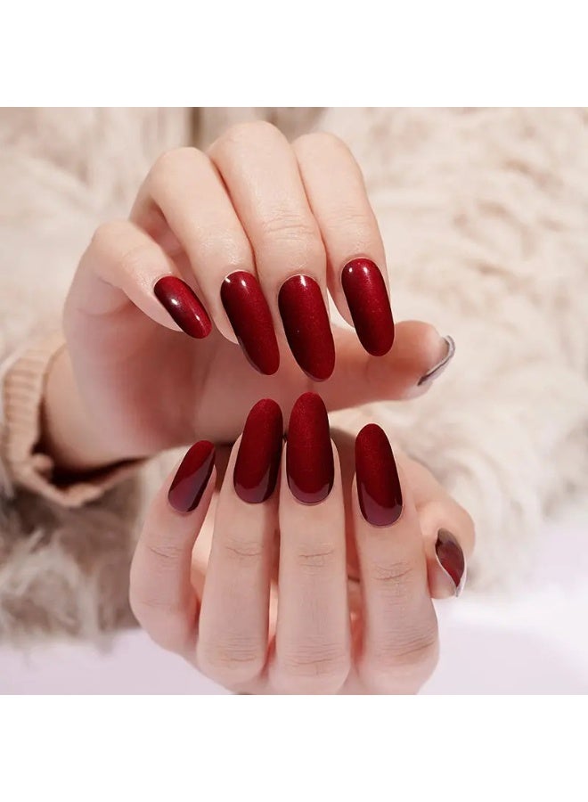 Semi-Cured Gel Nail Wraps – Salon Quality Manicure – 20 Strips + File + Wooden Stick – Easy Apply & Remove - Image 2