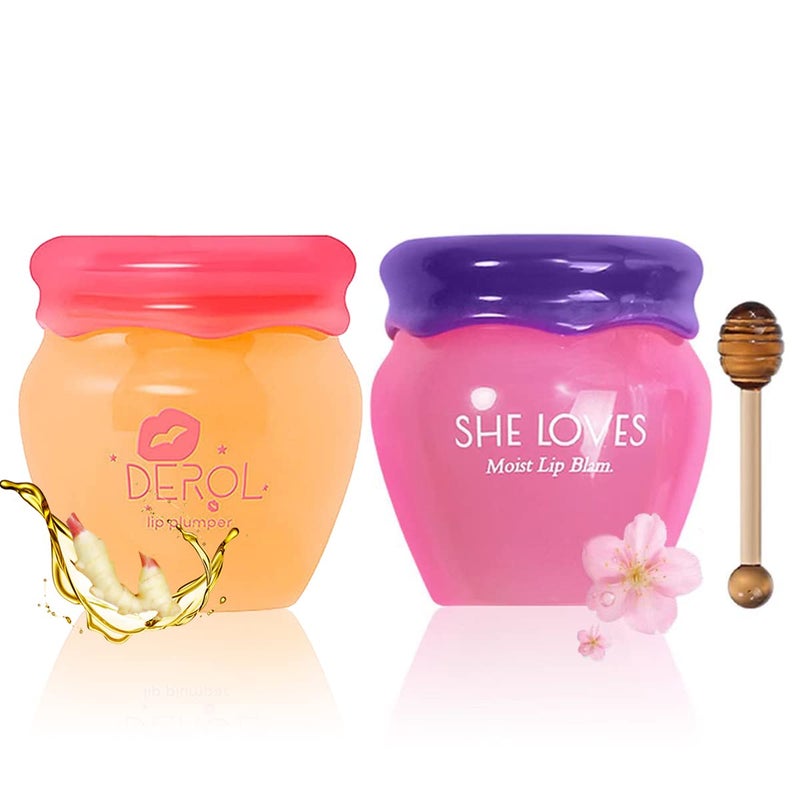 She Loves Ginger Lip Mask Magical Lip Plumper, Lip Plumping Balm with Beeswax and Vitamin E, DEROL Lip Plumper, Day&Night Use Lip Enhancer for Fuller, Softer Bigger Fuller Lips by Natural Lip Plumper - Image 1