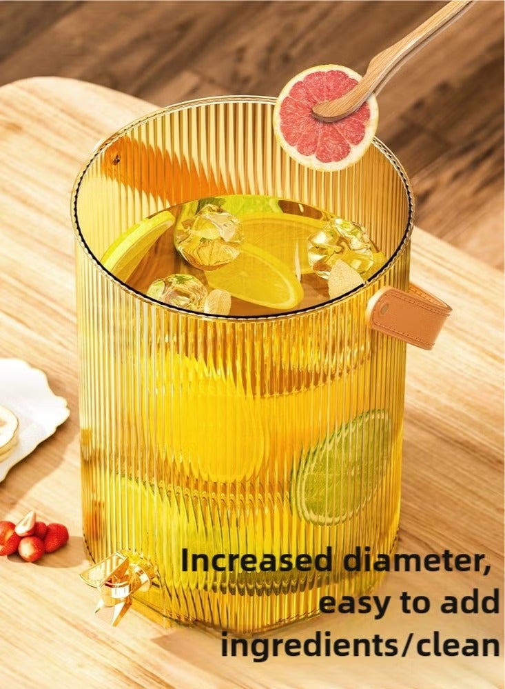 ح واحة إبريق ماء سعة 5 لتر مع صنبور، موزع مشروبات متعدد الأغراض للعصائر والقهوة، مجموعة موزع العصير للحفلات والنزهات والتخييم والاستخدام المنزلي - Image 4