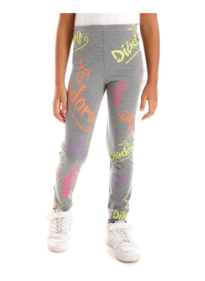 DIADORA - Printed  Girls Cotton Leggings - Image 1