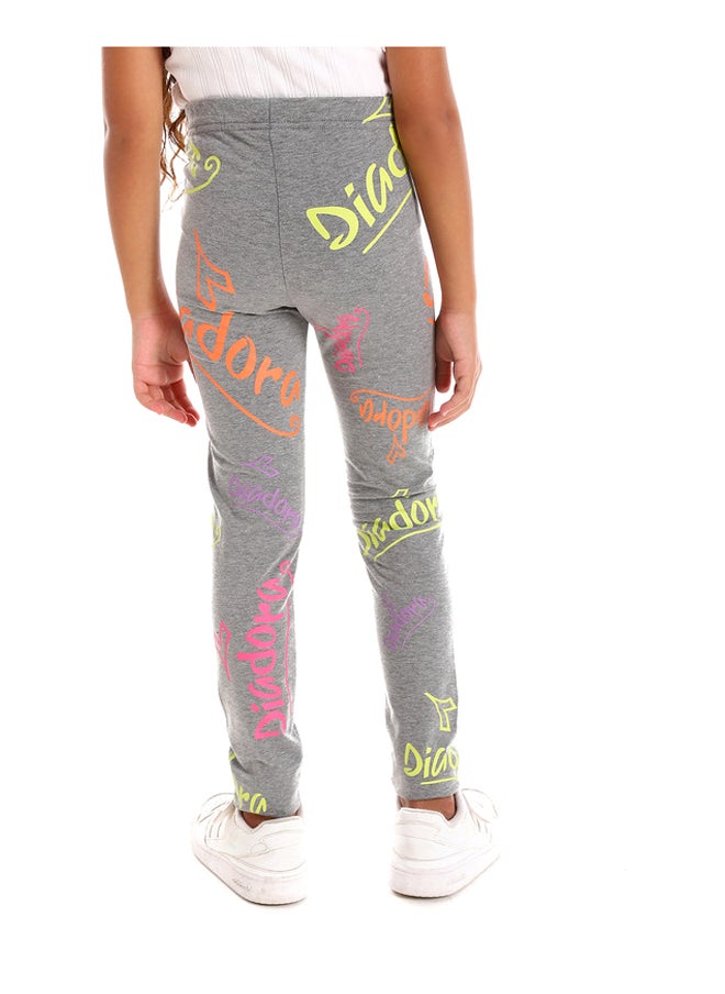 DIADORA - Printed  Girls Cotton Leggings - Image 1