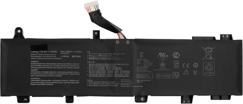 WISTAR C41N1906 Laptop Battery for ASUS TUF Gaming A17 FA706 FA706II FA706IU A15 FA506 FA506II FA506QR 2021 F15 FX506 FX506H Series Laptop B0B200-0362000 0 0B200-03590000 - Image 1