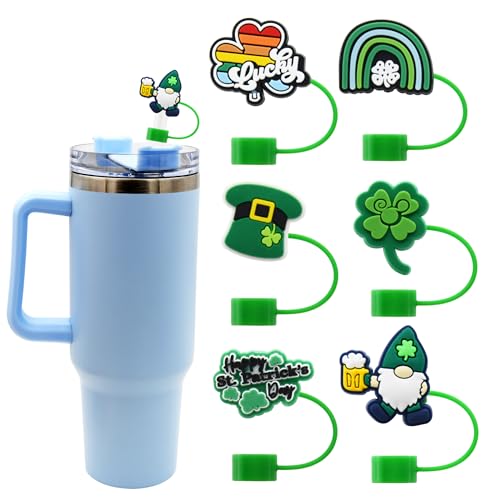 Meitesti Straw Cover Cap for Stanley Cup,Straw Topper Compatible for 30 and 40 Oz Tumbler with Handle,10 mm 0.13 in Reusable Straw Tips Lids - Image 1