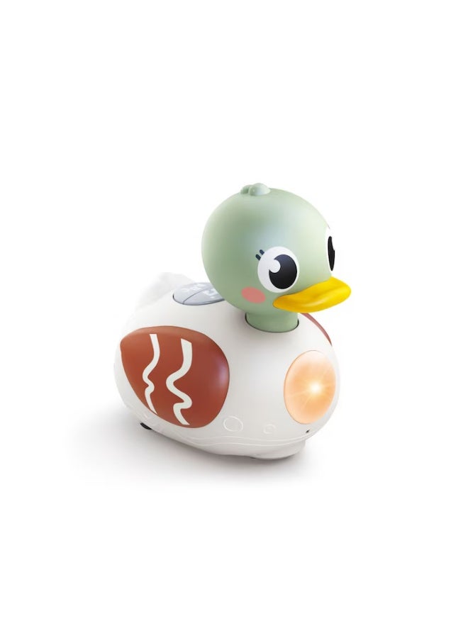 HOLA Crawl Learning & Soothing Duck | Musical Crawling Toy for Babies 6M+ | Dual Learning & Lullaby Modes | Interactive Light-Up Duck with Songs, White Noise & Movement for Early Development - Image 1