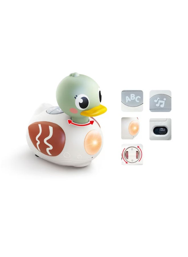 HOLA Crawl Learning & Soothing Duck | Musical Crawling Toy for Babies 6M+ | Dual Learning & Lullaby Modes | Interactive Light-Up Duck with Songs, White Noise & Movement for Early Development - Image 4