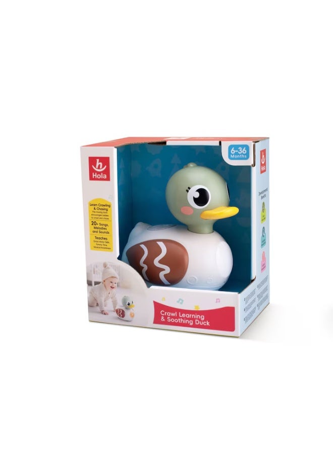 HOLA Crawl Learning & Soothing Duck | Musical Crawling Toy for Babies 6M+ | Dual Learning & Lullaby Modes | Interactive Light-Up Duck with Songs, White Noise & Movement for Early Development - Image 5