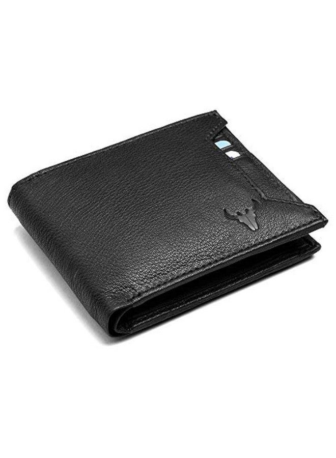Napa Hide Black Leather Men'S Wallet (Nph) - Image 1