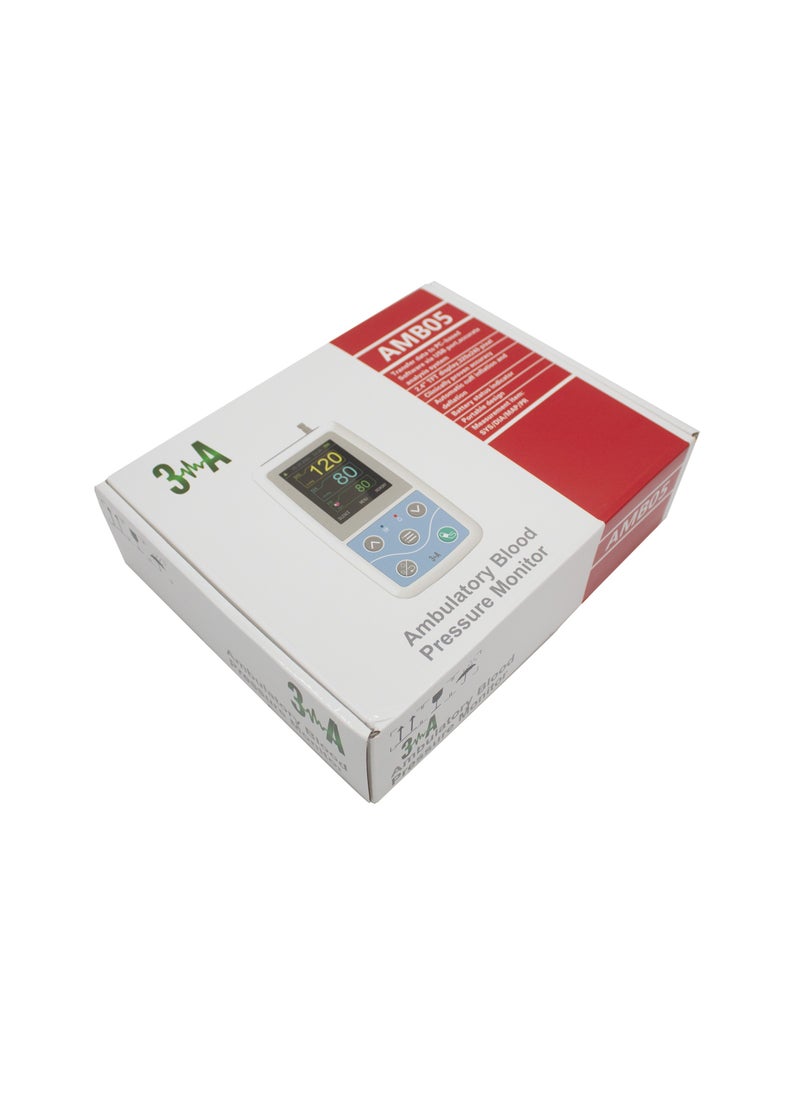3A - AMB05 Ambulatory Blood Pressure Monitor – Compact, Portable 24-Hour NIBP Monitoring for Adults, Pediatrics, and Neonates, High-Definition Display, Data Review & Trend Graph, PC Connectivity - Image 1
