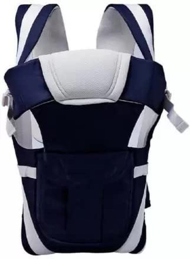 SKMODEL STYLISH 4-in-1 Adjustable Baby Carrier Cum Kangaroo Bag/Baby Carry Sling/Back/Front Carrier for Baby with Safety Belt and Buckle Straps (Black & Sky Blue) (RED)