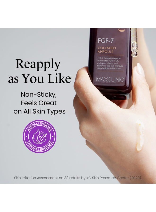 maxclinic FGF-7 Collagen Ampoule | Firming Serum for Face w/ 3 Types of Collagen | Face Lifting Serum Ampoule Korean Skin Care (3.38 Fl. Oz) - Image 5