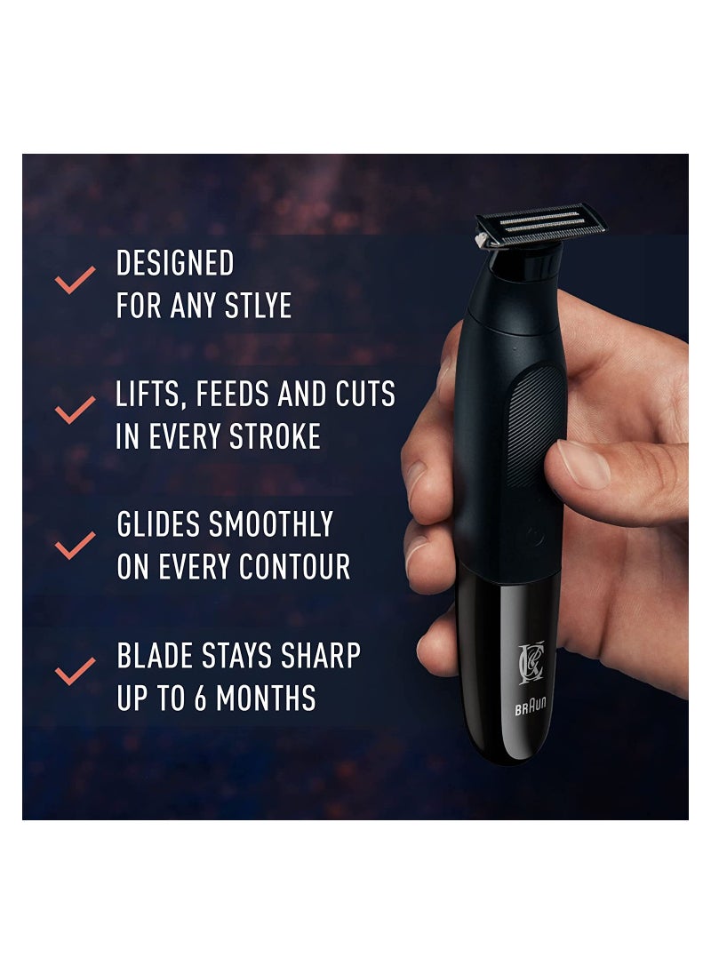 King C. Gillette King C Gillette Style Master Beard Trimmer Razor Refill with 4-Directional Metal Razor Blades 1 Cartridge  - Image 3
