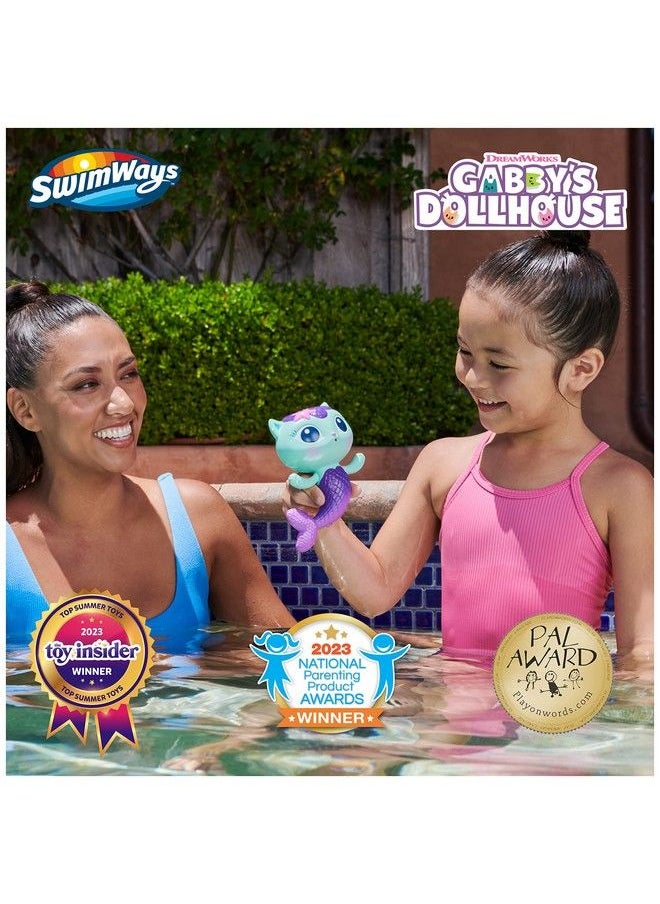 SwimWays Gabby’S Dollhouse Mercat Floatin Figures Swimming Pool Accessories  Kids Pool Toys GabbyS Dollhouse Party Supplies  Water Toys For Kids Aged 3  Up  - Image 3