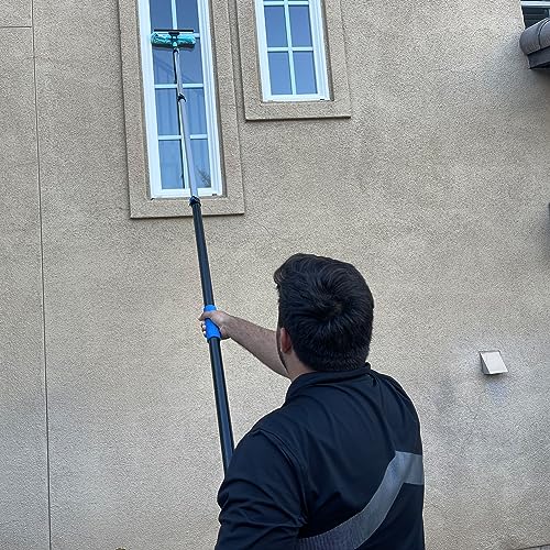 Hicavar 11" Window Squeegee and Microfiber Scrubber 2-in-1 Combo Cleaning Tools (Attachement Only) (1) - Image 5