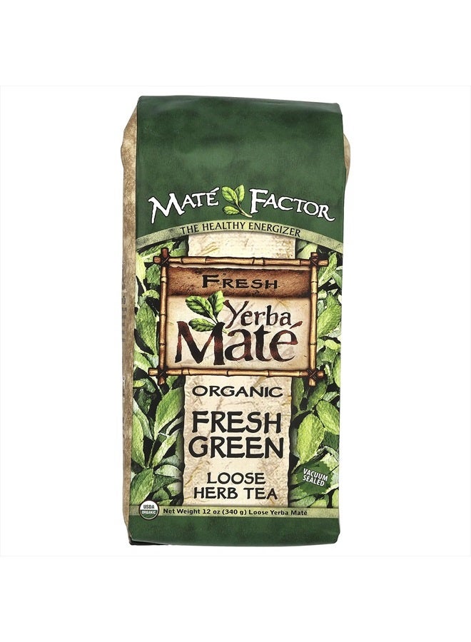 Maté Factor Mate Factor Organic Yerba Mate, Original Fresh Green, 12 Ounce - Image 1
