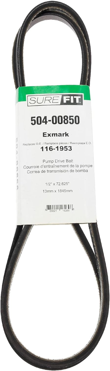 Surefit SureFit Pump Drive Belt Replacement for Exmark 1161953 Lazer Z AS ESeries Toro Z Master 3000 G3 Lawn Mowers  - Image 1