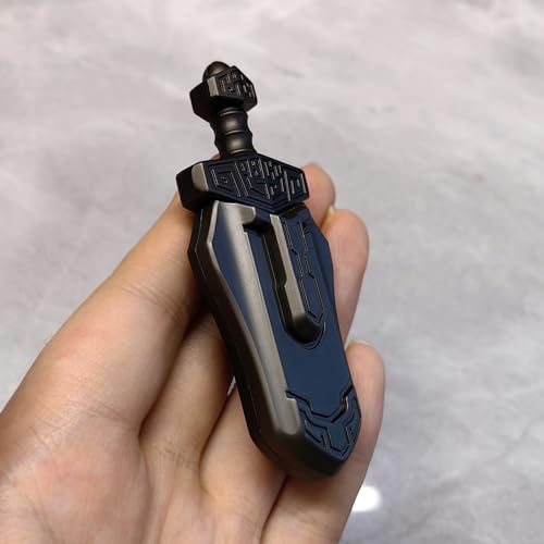 T-Conceal EDC Sword Decompression Toys Fidget Sliders Fidget Toys Stress Relief for Adults Magnetic Metal Toys Anti-Anxiety Office Desk Toys (Grey) - Image 3