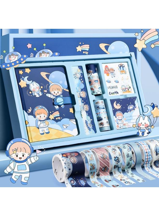 Bluejw Mr. Paper Hand Account Suit Gift Box Hand Account Book Notebook Boys Cute Walking Stick Book Children's Journal Primary School - Image 2