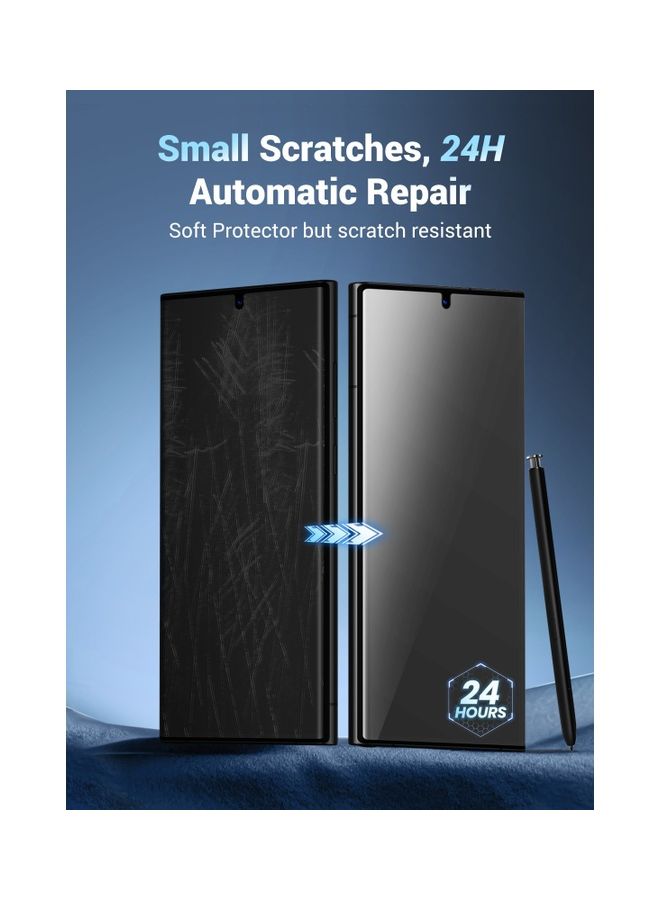 يو جرين 2 حزمة شاشة حماية سامسونج جالاكسي S22 / S23 الترا ،فيلم TPU المرن، سهل التركيب، خالٍ من الفقاعات، مقاوم للخدش، مضاد لبصمات الأصابع، تغطية كاملة للشاشة ، فيلم شفاف عالي الدقة - Image 5