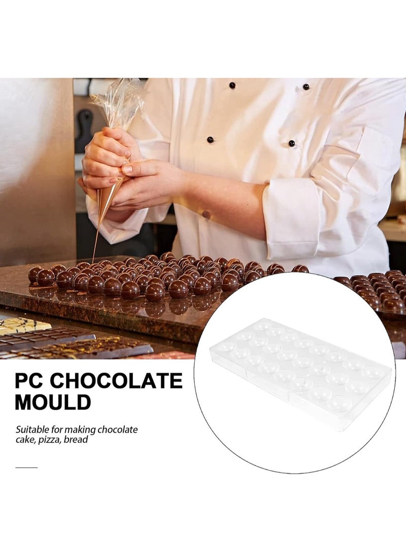 GoodTool Chocolate Candy Mold Clear Candy Mold 24 Grid Polycarbonate Chocolate Mold 3D Chocolate Mold for Ice Cubes Chocolate Mold DIY Cookie - Image 2