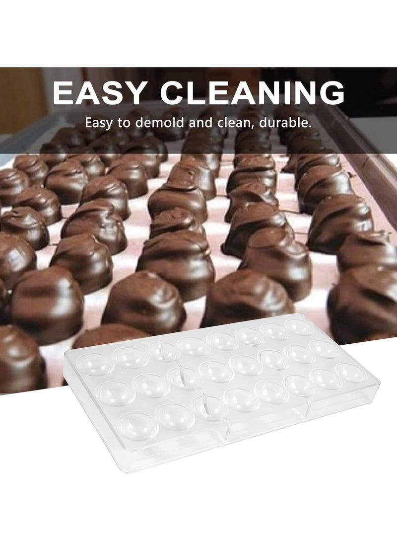 GoodTool Chocolate Candy Mold Clear Candy Mold 24 Grid Polycarbonate Chocolate Mold 3D Chocolate Mold for Ice Cubes Chocolate Mold DIY Cookie - Image 4