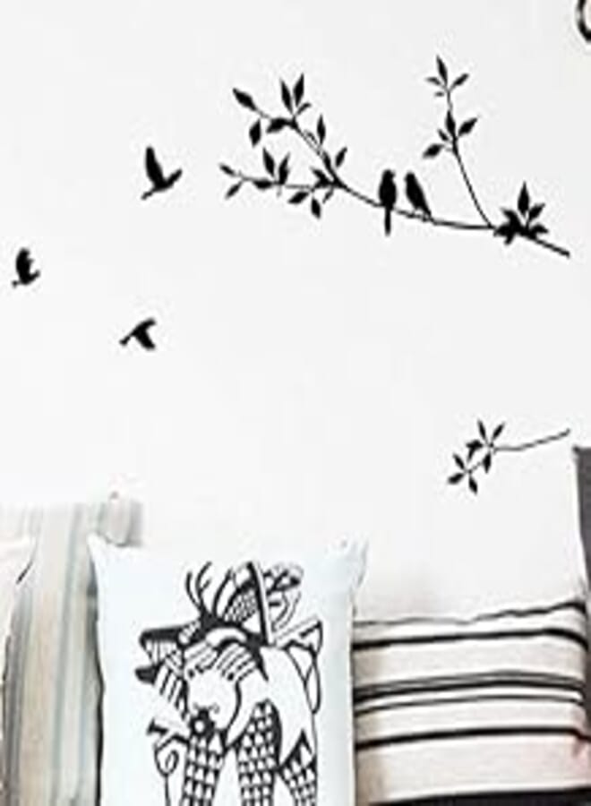 Zooyoo Birds on The Tree PVC Wall Sticker