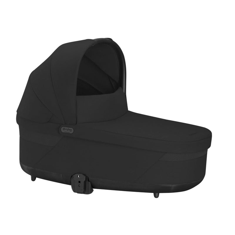 Cybex Balios Cot S Lux Baby Bassinet Integrated EasyCarry Handle Sun Canopy Spacious Cozy Interior Compatible with Cybex Balios S Lux Stroller Moon Black