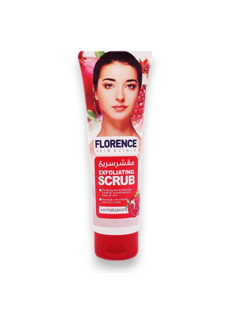 Florence Exfoliating Scrub With Extract Pomegranate, 100ml  - Image 1