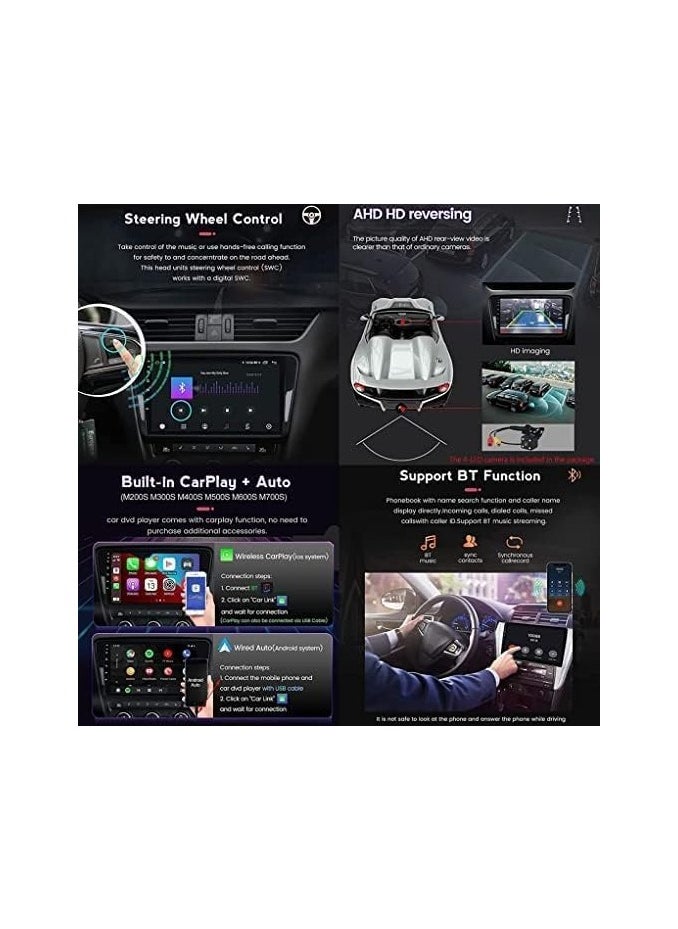 SHEZA STAR - Android Car Stereo for Toyota Fortuner 2015 2016 2017 2018 2019 2020 6GB RAM 128GB ROM 9 Inch Support SIM Card, Apple Carplay, MirrorLink WiFi BT, IPS Touch Screen with AHD Camera Included - Image 1