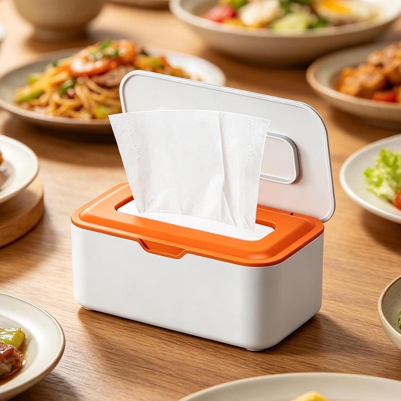 Wipe Dispenser,Refillable Case with Lid,Wipes Holder - for Home, Travel, Kitchen, Toilet, Bathroom, Countertop - Image 3