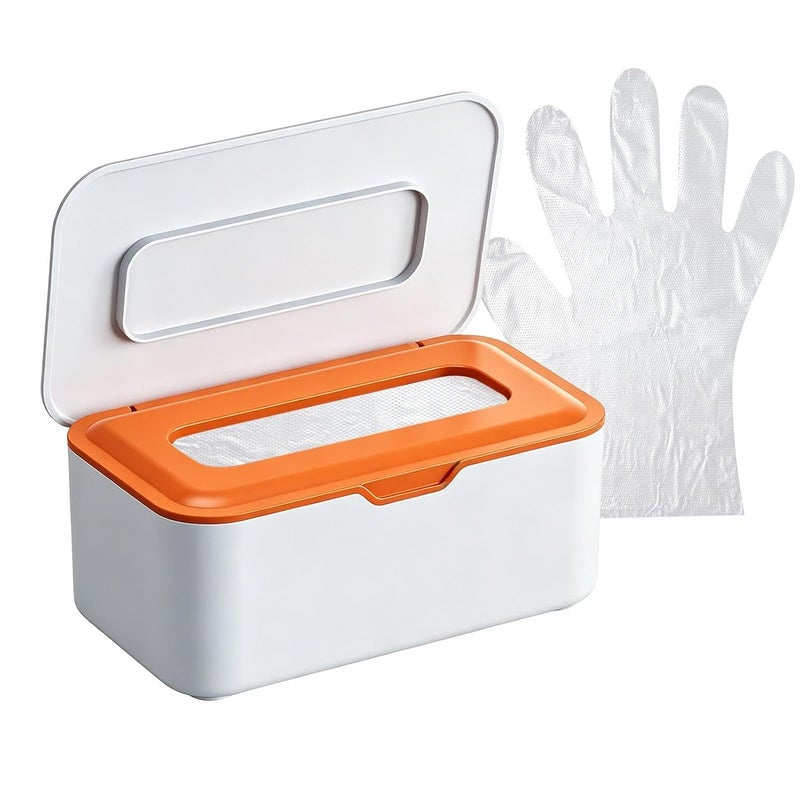 Wipe Dispenser,Refillable Case with Lid,Wipes Holder - for Home, Travel, Kitchen, Toilet, Bathroom, Countertop - Image 1